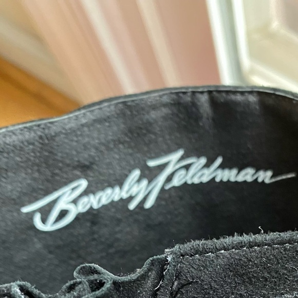 Beverly Feldman Rodeo Rose Black Suede Tall Boots​​​​​ - Picture 8 of 8